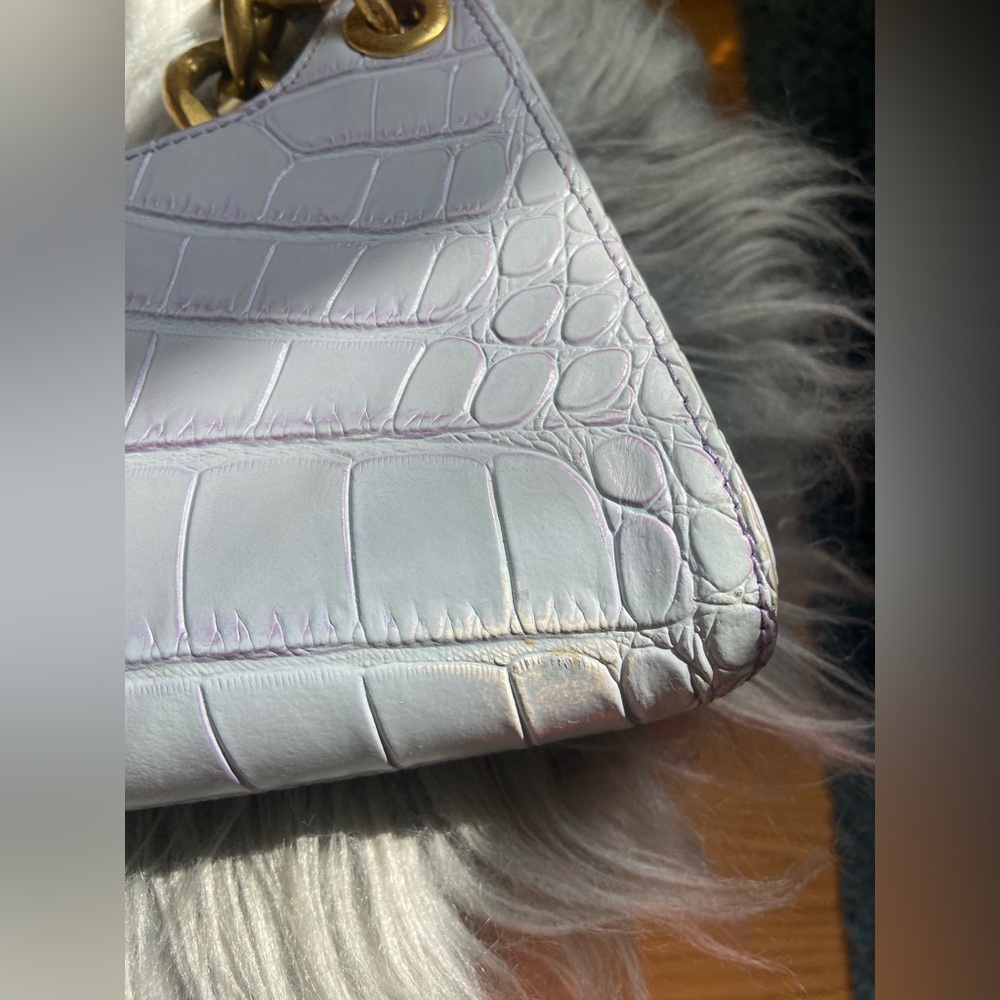 Apede Mod Purple Froggy Croc leather bag - Picture 9 of 11